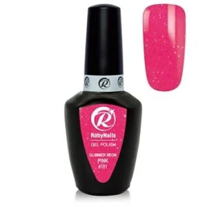 לק ג`ל גוון- GLIMMER NEON PINK