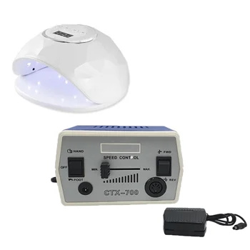 מכונת שיוף ציפורניים מקצועית+ מנורת ייבוש לק ג’ל לד עם מנורת UV לד CTX-UVL72 - קורטקס Cortex