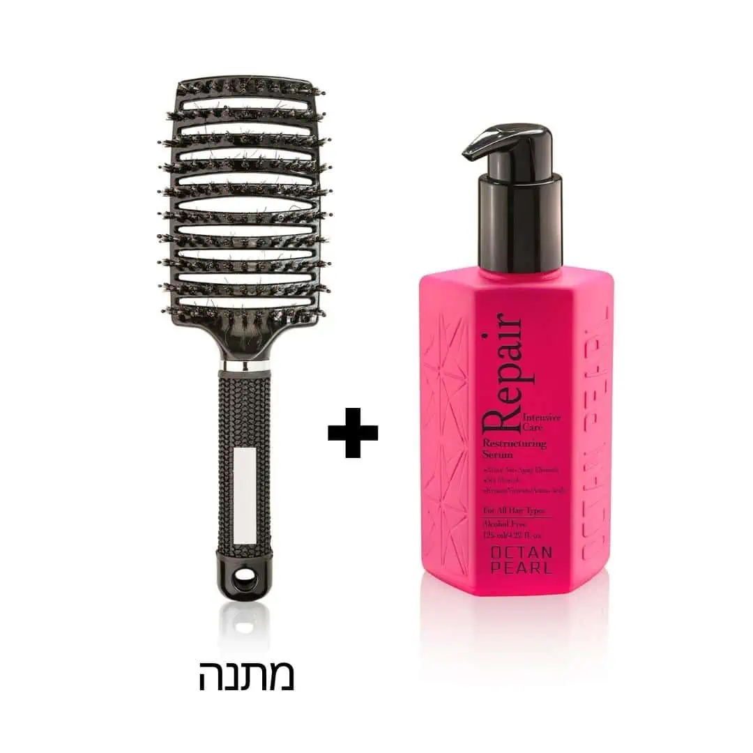 סרום ריפייר 125 מ"ל ומברשת מתירה קשרים מתנה - אוקטן פרל OCTAN PEARL