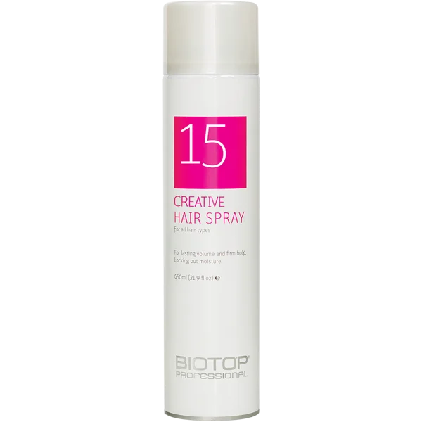 ספריי מקבע לעיצוב השיער ״הייר ספריי״ 650 מ"ל- ביוטופ BIOTOP