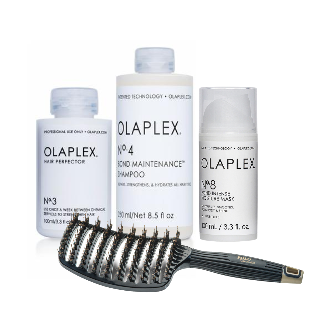 מארז אולפלקס מקצועי לשיער 3+4+8 ומקבלים מברשת במתנה - אולפלקס OLAPLEX
