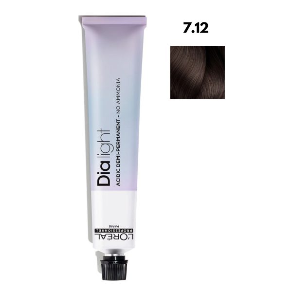 צבע לשיער מספר 7.12 - דיה לייט DIA LIGHT LOREAL