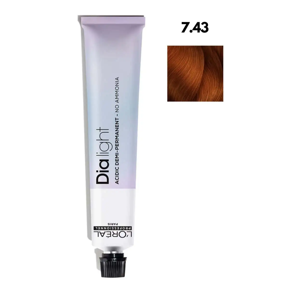 צבע לשיער מספר 7.43 - דיה לייט DIA LIGHT LOREAL