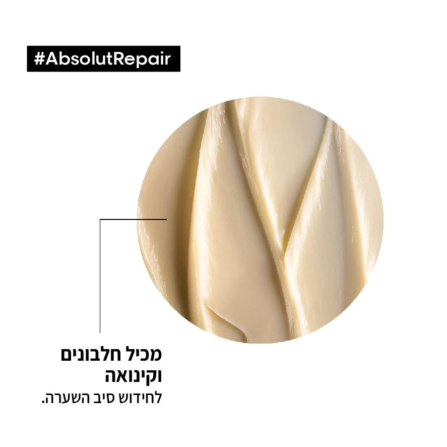 שמפו אבסולוט ריפר לשיער יבש ופגום 500 מ"ל - לוריאל LOREAL – תמונה 2