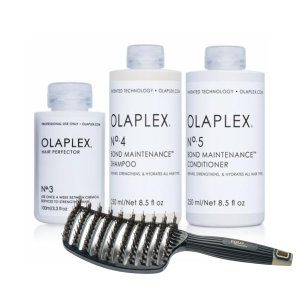 מארז אולפלקס מקצועי לשיער 3+4+5 ומקבלים מברשת במתנה - אולפלקס OLAPLEX