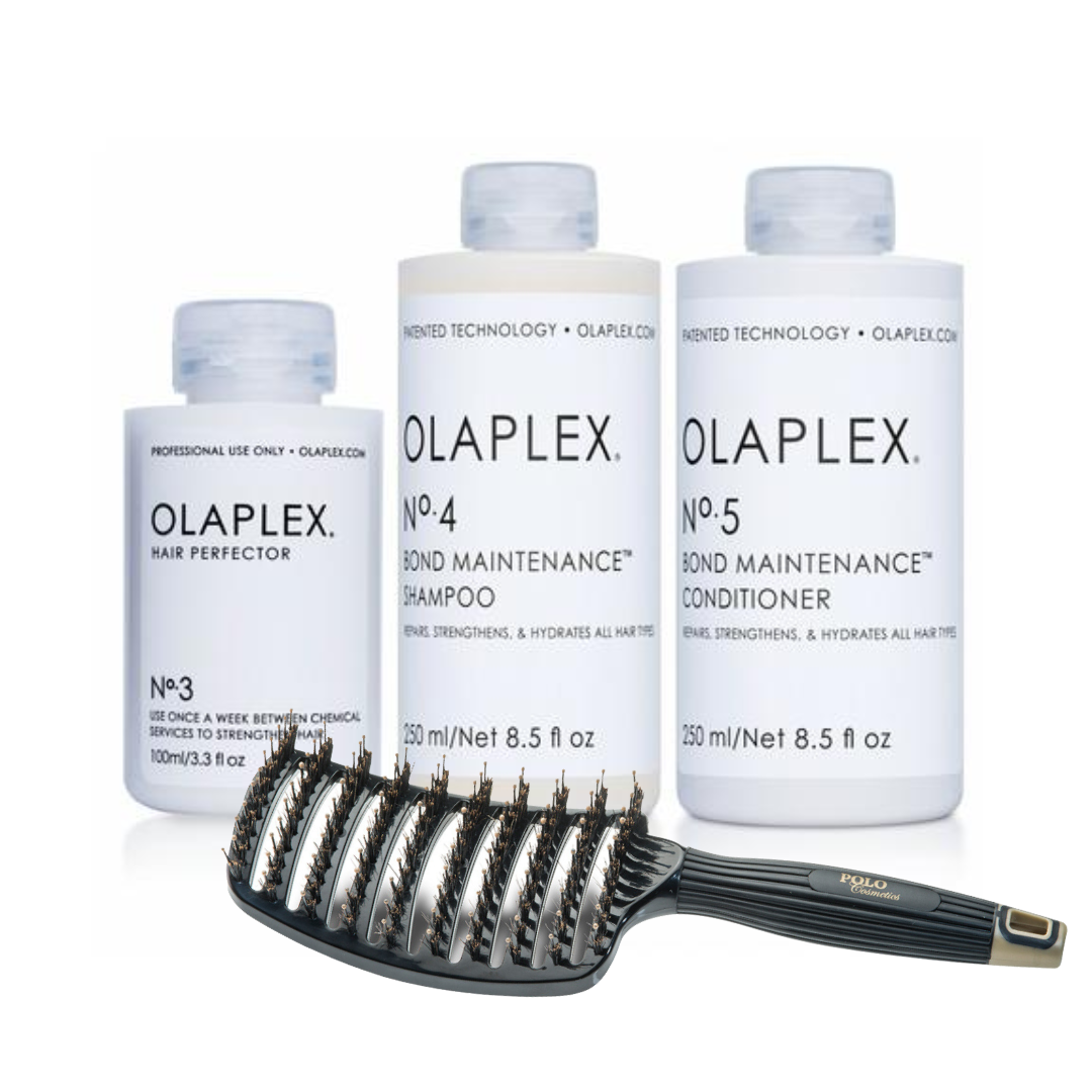 מארז אולפלקס מקצועי לשיער 3+4+5 ומקבלים מברשת במתנה - אולפלקס OLAPLEX