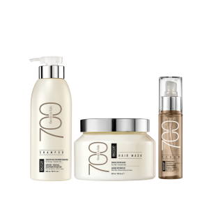 מארז שמפו, מסכה וסרום 700 קרטין לשיער מוחלק - ביוטופ BIOTOP