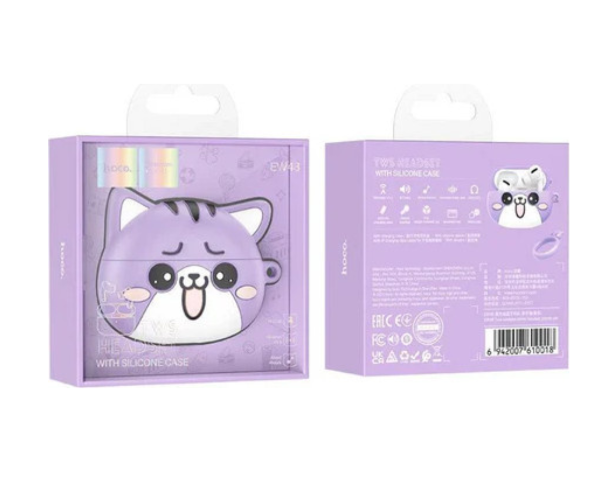 אוזניות אלחוטיות עם נרתיק סיליקון EW48- הוקו HOCO