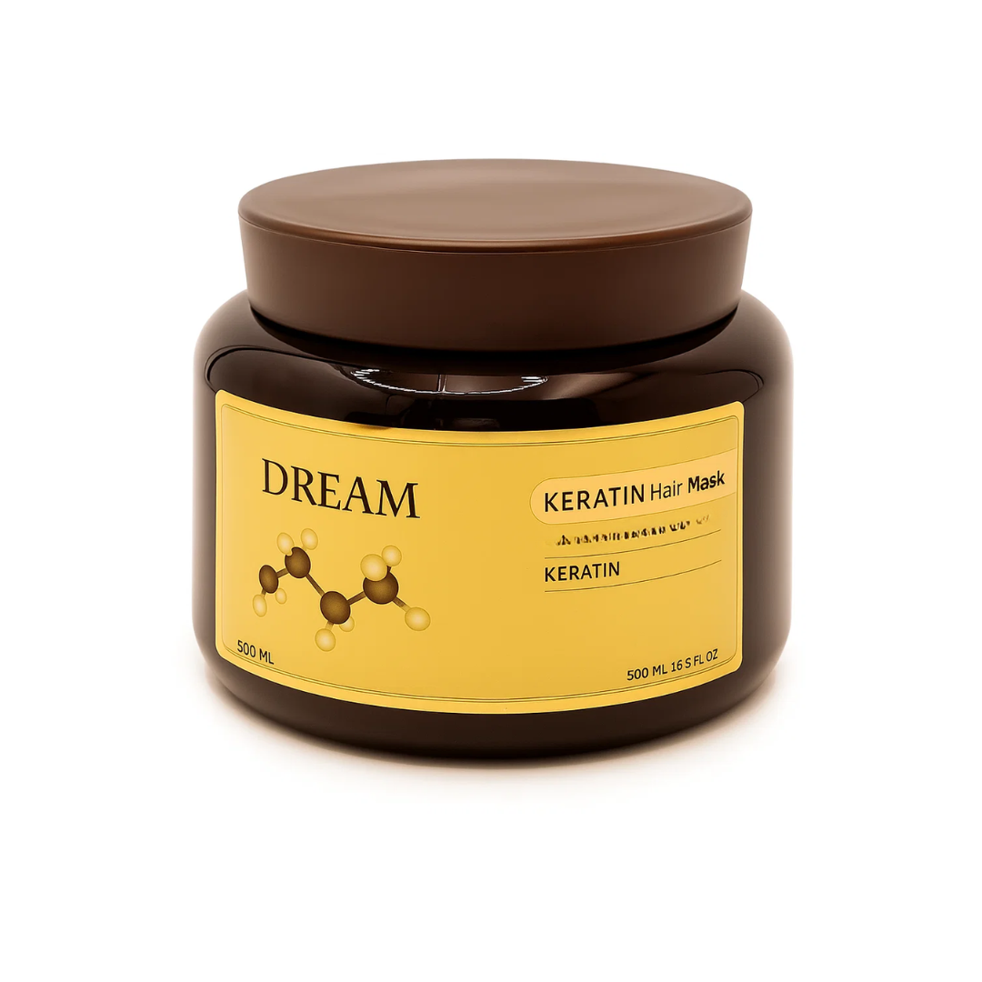 מסכת קרטין ללא מלחים לשיער יבש 500 מ"ל - דרים DREAM