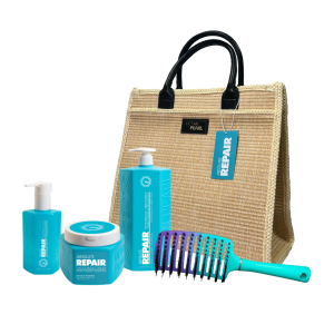 ערכת אבסולוט ריפייר שמפו, מסכה, סרום ומברשת - אוקטן פרל OCTAN PEARL