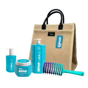 ערכת אבסולוט ריפייר 80/20 שמפו, מסכה, סרום ומברשת - אוקטן פרל OCTAN PEARL