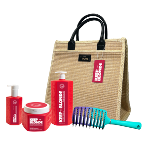 ערכת קיפ דה בלונד שמפו, מסכה, סרום ומברשת - אוקטן פרל OCTAN PEARL