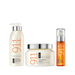 מארז שמפו, מסכה וסירום קינואה 911 לשיער יבש- ביוטופ BIOTOP