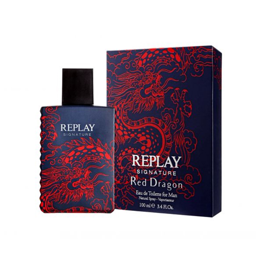 סיגנטור רד דרגון אדט לגבר 100 מ"ל - ריפליי - Replay - Signature Red Dragon EDT For Men 100ML