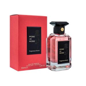 פוז אז רוז אדפ לאישה 100 מ"ל - פרגרנס וורלד - Fragrance World - Pose As Rose EDP For Women 100ML