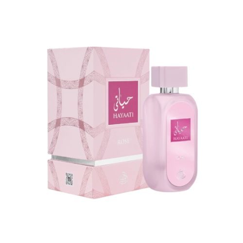 חייאתי רוז אדפ לאישה 100 מ"ל - פרגרנס וורלד - Fragrance World - Hayaati Rose EDP For Women 100ML