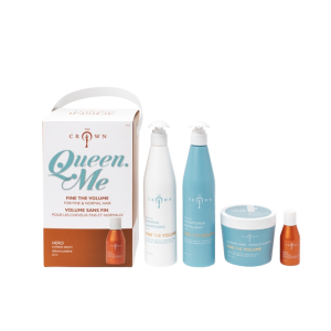 מארז דה קראון לשיער דק וחסר נפח שמפו+מסכה+מרכך+סרום- דה קראון - THE CROWN
