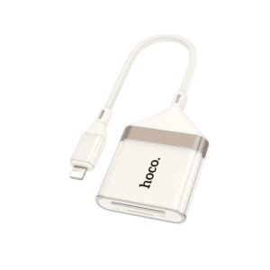 קורא כרטיסי זיכרון OTG חיבור Lightning אייפון ל־SD ו־TF תומך עד 2TB דגם Hoco UA40