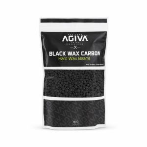 פתיתי שעווה שחורה אגיבה 800 גרם Agiva Hard Wax Beans Carbon