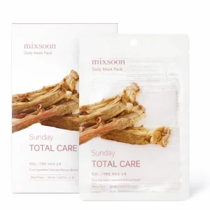 מסכת טיפוח כולל לפנים MIXSOON Total Care Mask – מארז 10 יחידות