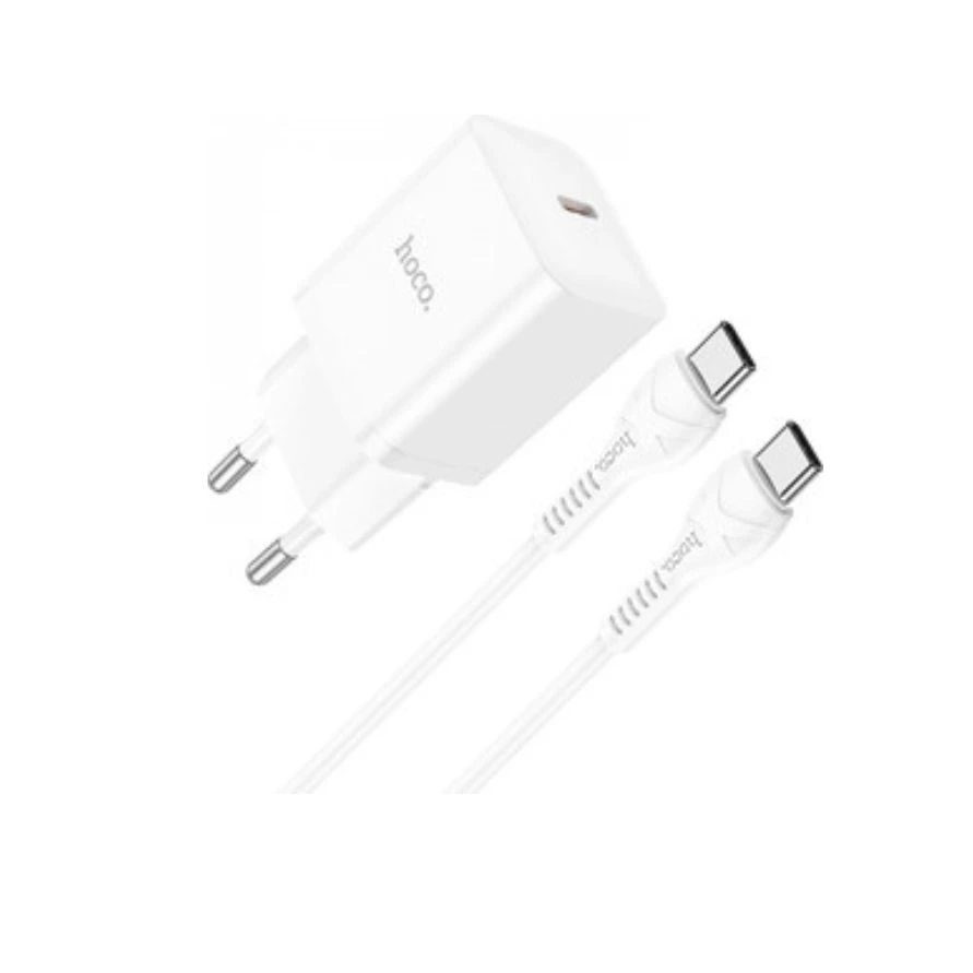 מטען קיר מהיר 65W כניסות USB-A + Type-C מבית hoco C113A – תמונה 2