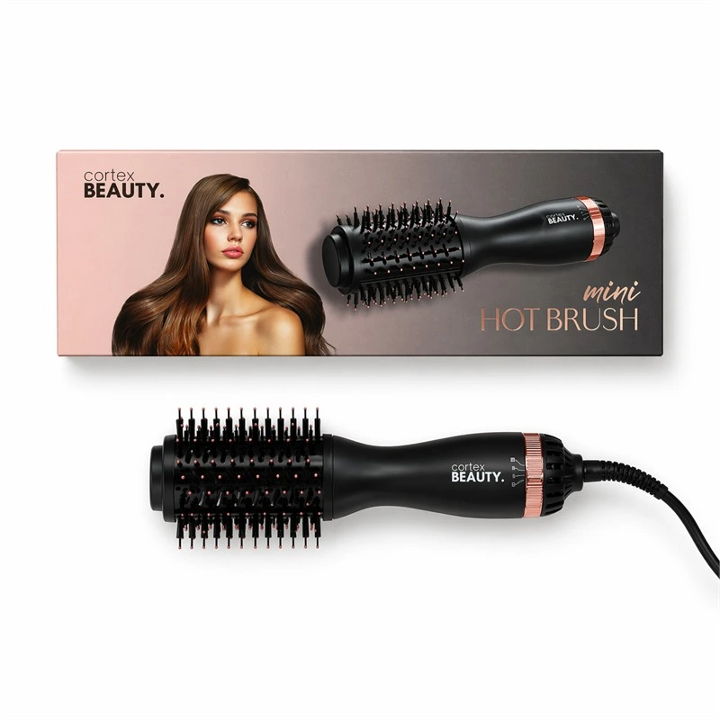 קורטקס מיני HOT BRUSH שחור רוז גולד