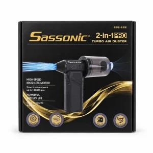 מפוח נייד כולל יחידת שאיבה משולבת Sassonic ססוניק Turbo Air Duster 2in1 ESE122