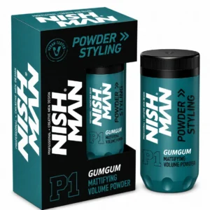 אבקת עיצוב לשיער להוספת נפח בגימור מט P1 GumGum - נישמן NISHMAN
