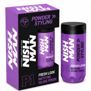 אבקת עיצוב להענקת נפח בגימור מט טבעי P1 Fresh Look -נישמן NISHMAN