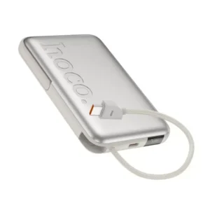 מטען נייד מגנטי 10,000mAh טעינה אלחוטית + כבלים מובנים- הוקו HOCO