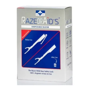 מארז סכיני תער מקצועי 100 יח' חד פעמי RazeorAid's